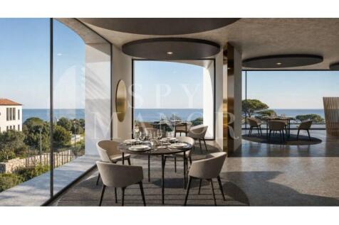 Luxury restaurant project in Ferragudo Algarve. Modern interior design with large windows, ocean views near Caneiros Beach.