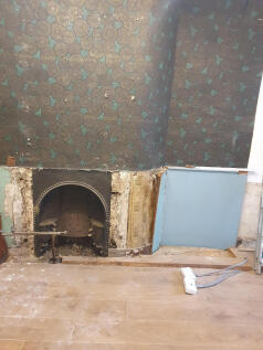 Shop room fireplace