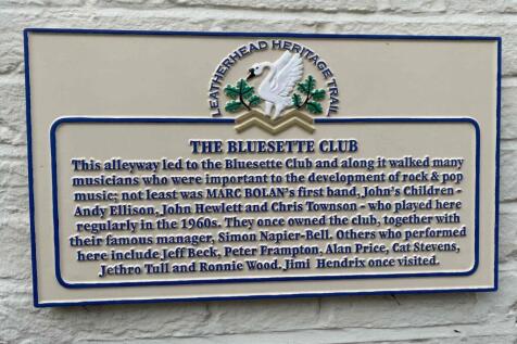 The Bluesette Club Plaque