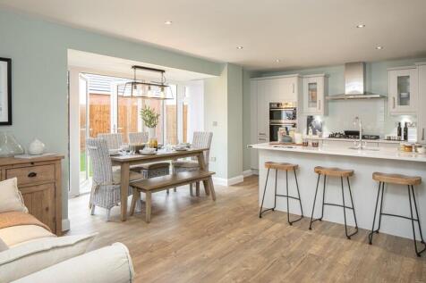 Kitchen and dining room of the Cornell, 4 bedroom home