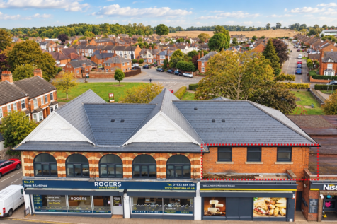 Aerial View of Highlighted High Street Unit
