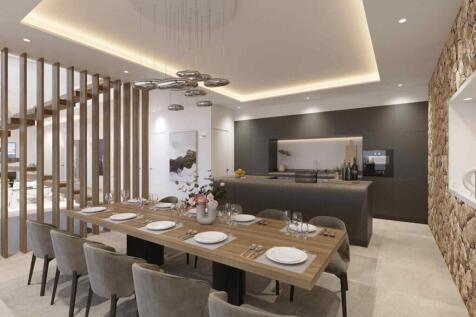 05-nova santa ponsa-Avantgardistische Neubau-Villa-kaufen-esstisch