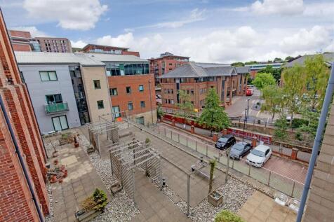View over communal gardens from bedroom 1 balcony