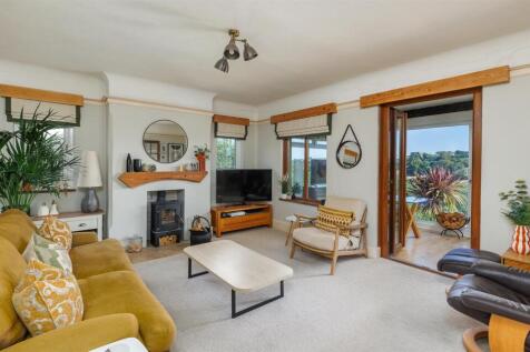 Stylish sitting room with log burner