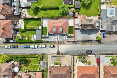 Aerial view of the property