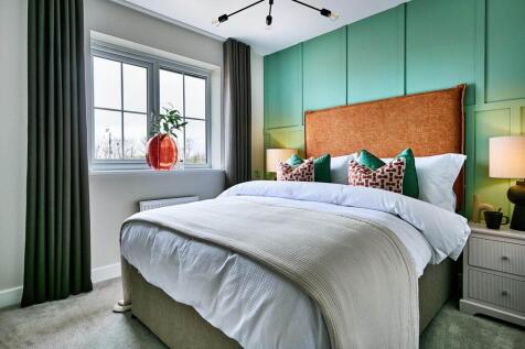 The main bedroom creates a place of quiet away from the rest of the home