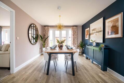 A bright and airy dining area