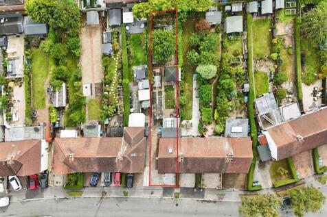Aerial view of the property