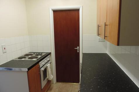 Bright kitchen with ample counter space...