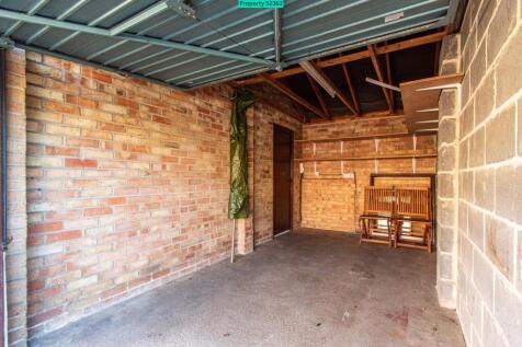 Garage has single door to patio and power and ligh
