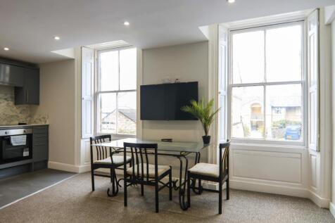 Open-plan living, dining and kitchen