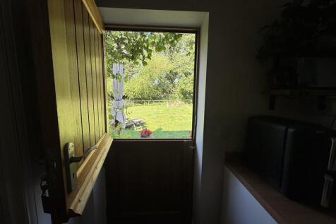 View from stable door in kitchen