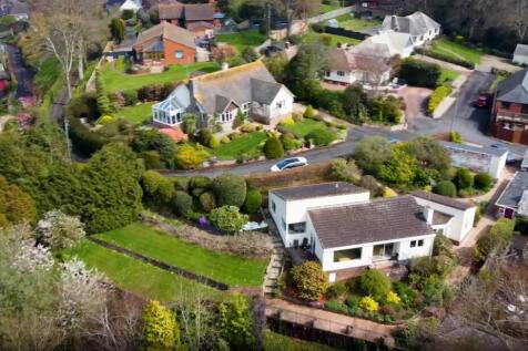 Overall drone shot of property