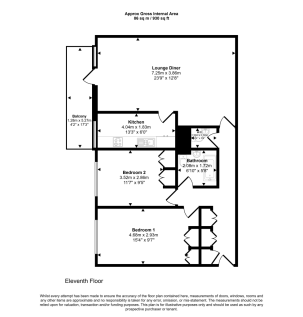 Flat 58 Rennie Court, 11 Upper Ground, Southwark, London, SE1 9LP