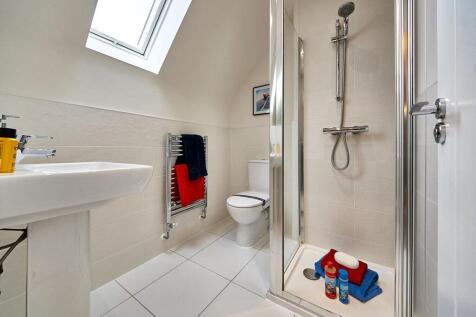Bedrooms on the top floor have a useful shower room