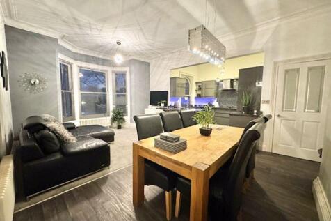 Open plan kitchen dining living room