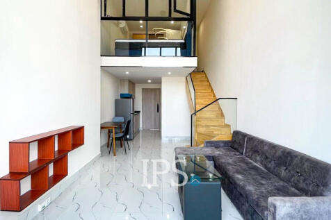 8th Floor Duplex 2 Bedroom Condo For Sale - L Tower, Beoung Tumpun 2, Phnom Penh