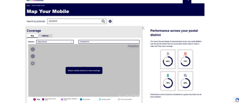 Broadband and mobile signal coverage