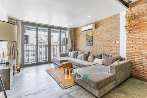 Renovated Loft 2 Bedroom Apartment For Sale - Phsar Kandal 1, Phnom Penh