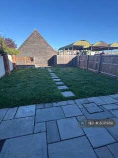 Patio And Back Garden With Shed 
