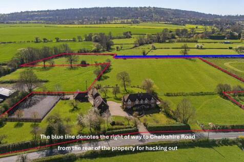 boundary and blue line showing right of way for hacking out