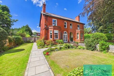 A Landmark Period Home…Set proudly behind mature gardens on one of Worsley's most prestigious tree-lined roads, this exceptional period semi-detached residence is a home of remarkable presence, space 