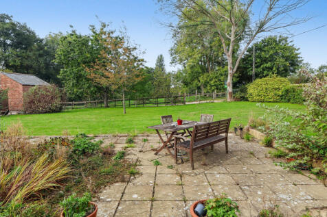 Patio overlooking the garden