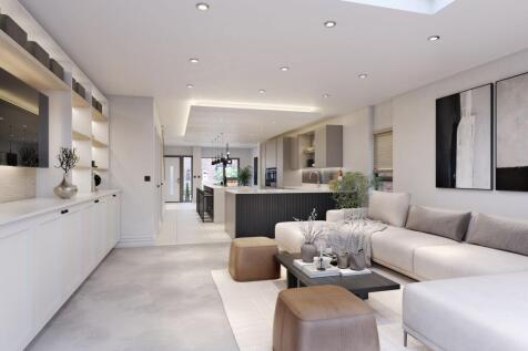 Open plan lounge/kitchen - CGI