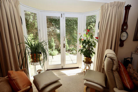 Feature french doors in the sitting room