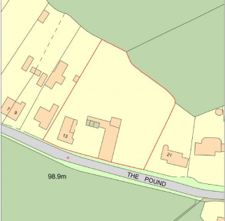 Pound Farmhouse Promap boundary