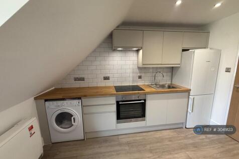 Solid Oak Worktop, Soft Close Handle-Less Doors