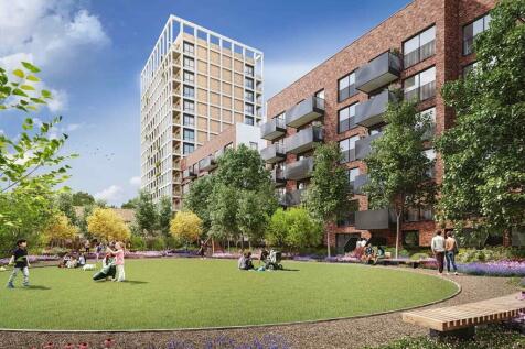 Homes arranged around communal courtyards that include play areas