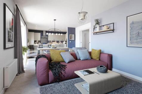 The open plan ground floor also offers a family area next to the kitchen