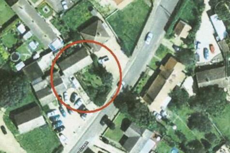 Aerial shot of house