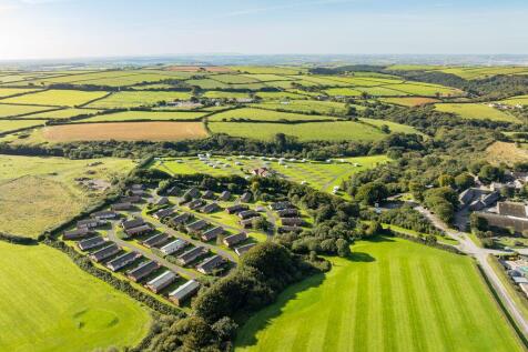 Aerial view of Stowford Farm Meadows surrounded by