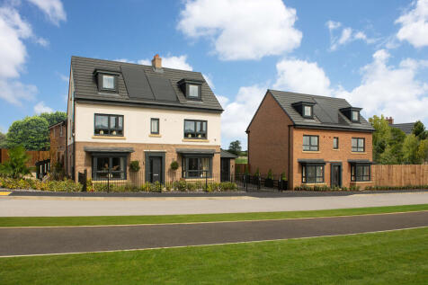 The exterior of The Marlowe Show Home at New Lubbesthorpe, Leicester