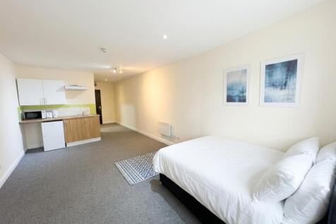 Bright spacious studio with modern kitchenette...