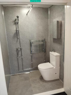 Studio apartment wet room