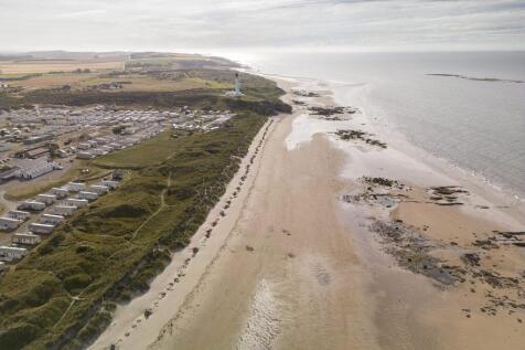 aerial view Silver Sands Holiday Park Moray coast 