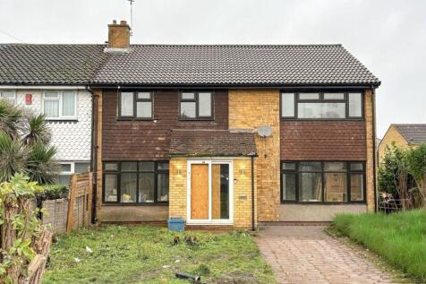 Two-storey semi-detached house with a paved dri...