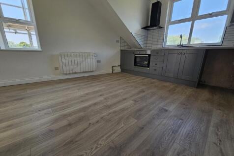 Bright modern kitchen with grey cabinetry, fitt...