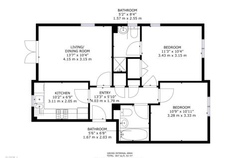 Flat 3 Clevedon House