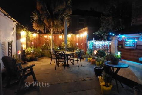 Rear Garden At Night