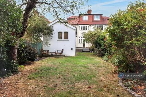 Rear Garden - Lawn, House And Annexe