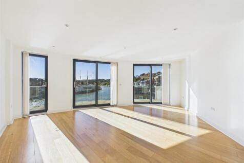 living area with window view
