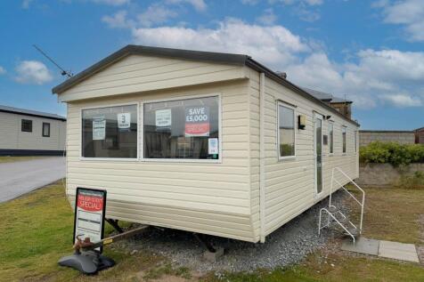 Atlas Moonstone static caravan exterior at Lossiem