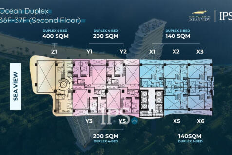 Penthouse 3-Bedroom Ocean Duplex for Sale  Time Square 10, Otres Beach, Sihanoukville