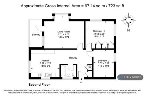 Floorplan (1st Floor Flat)