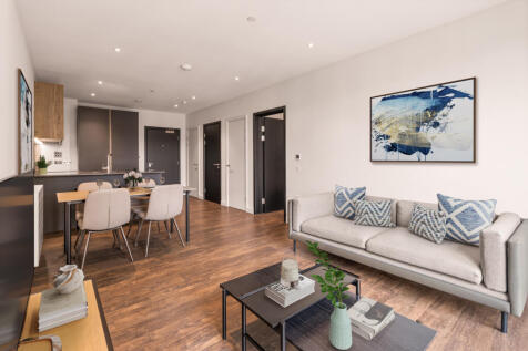 Experience modern elegance in this open-plan living and dining area, perfect for relaxation and entertainment.