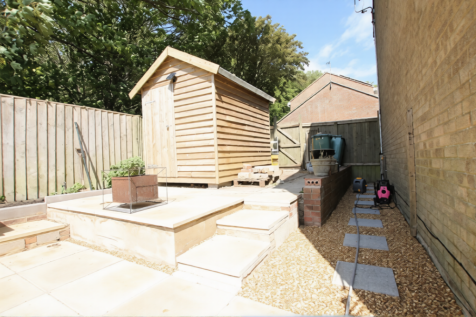 Outside. Shed area